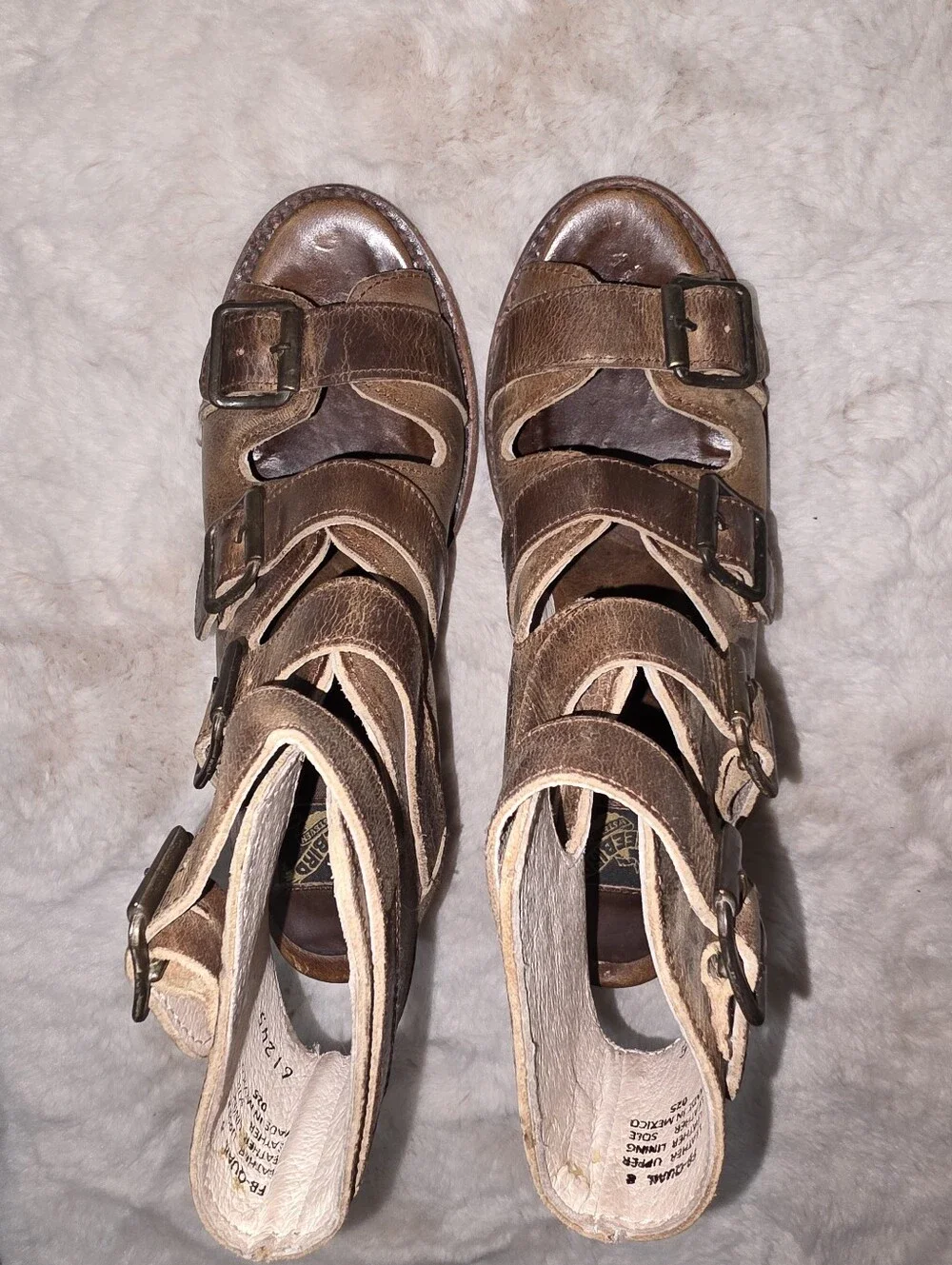 Freebird by Steven Quail Tan Leather Booties  8 - Picture 2 of 6